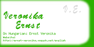 veronika ernst business card